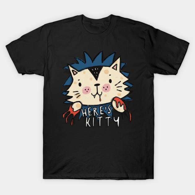 HERE’S KITTY T-Shirt by NICHOLACOWDERYILLUSTRATIONS 